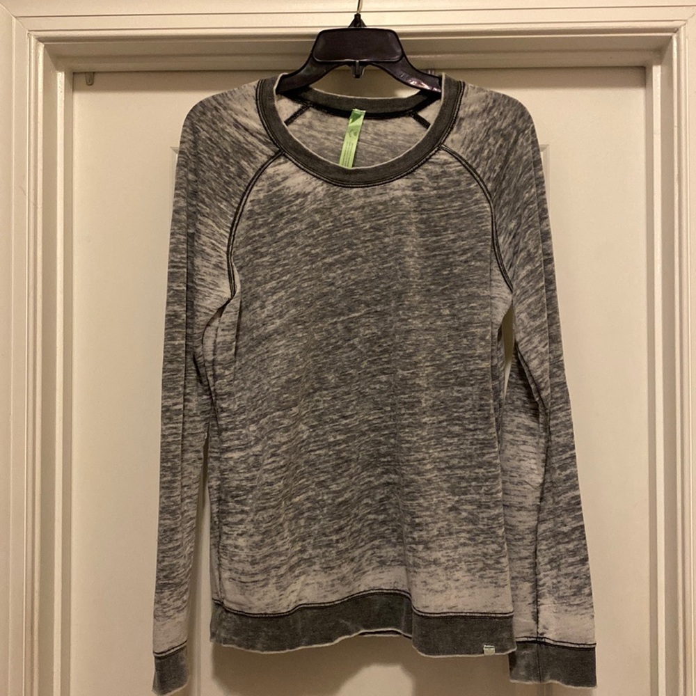 Honeydew distressed thin loungewear sweatshirt